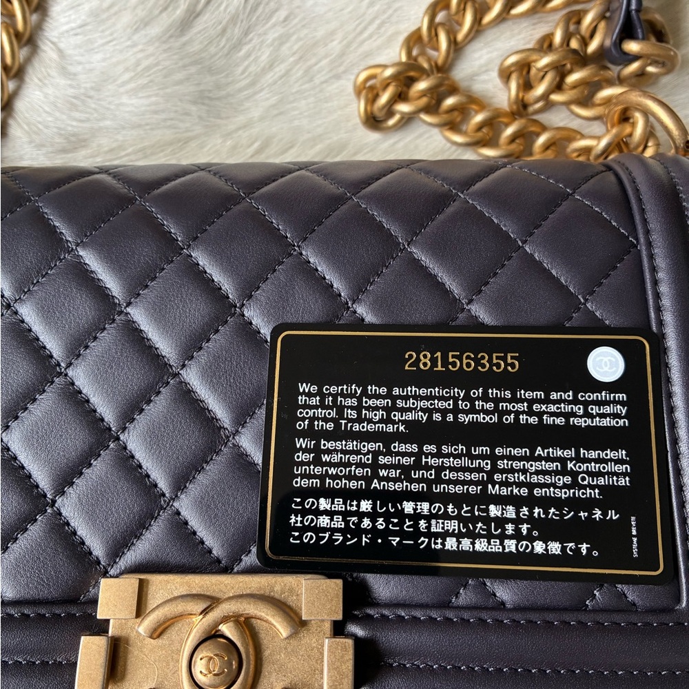 CHANEL Gray Shoulder Bag Timeless Elegance
